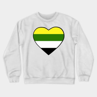 Pride Flag Heart Skoliosexual Crewneck Sweatshirt